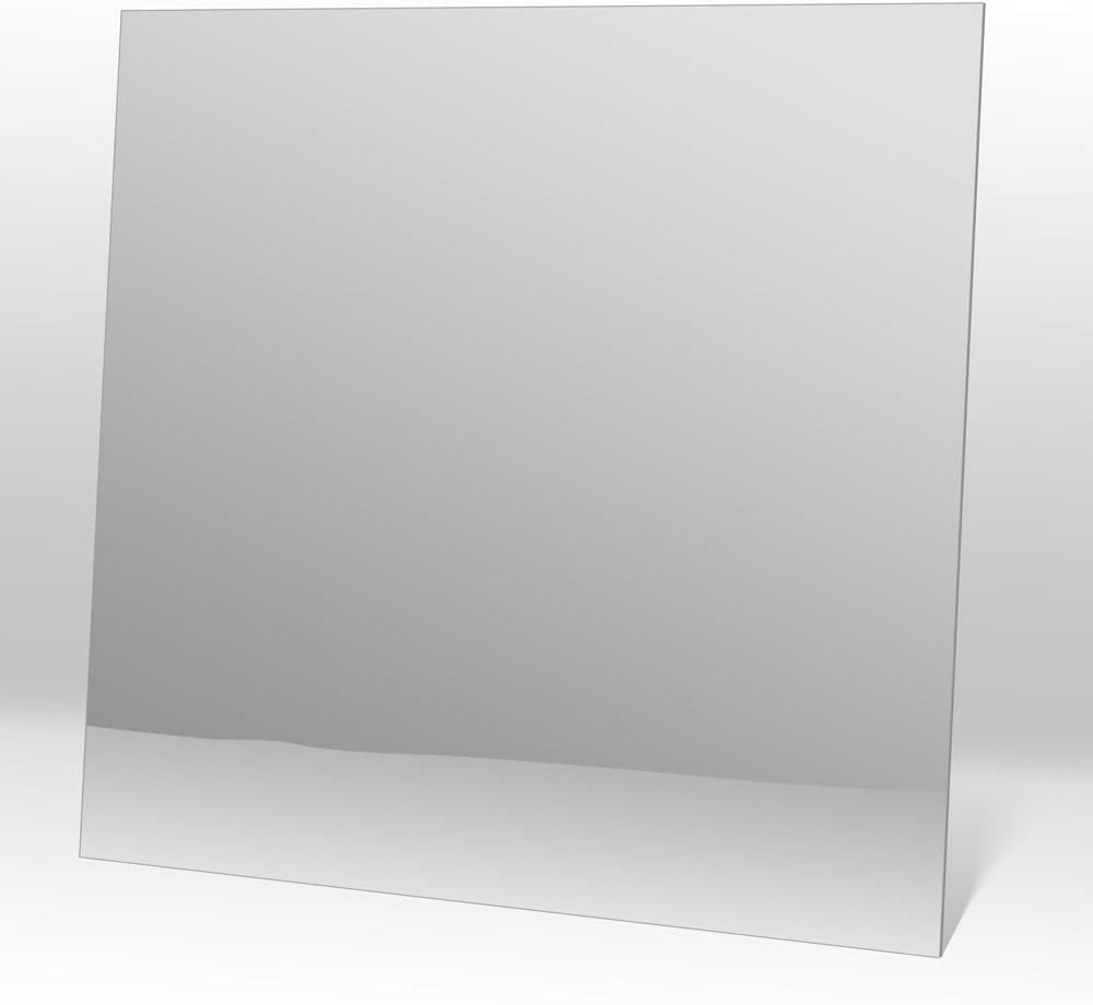 Glassless Shatterproof Mirror Ceiling Tiles – 2FT x 2FT, Box of 10, Silver – Dur