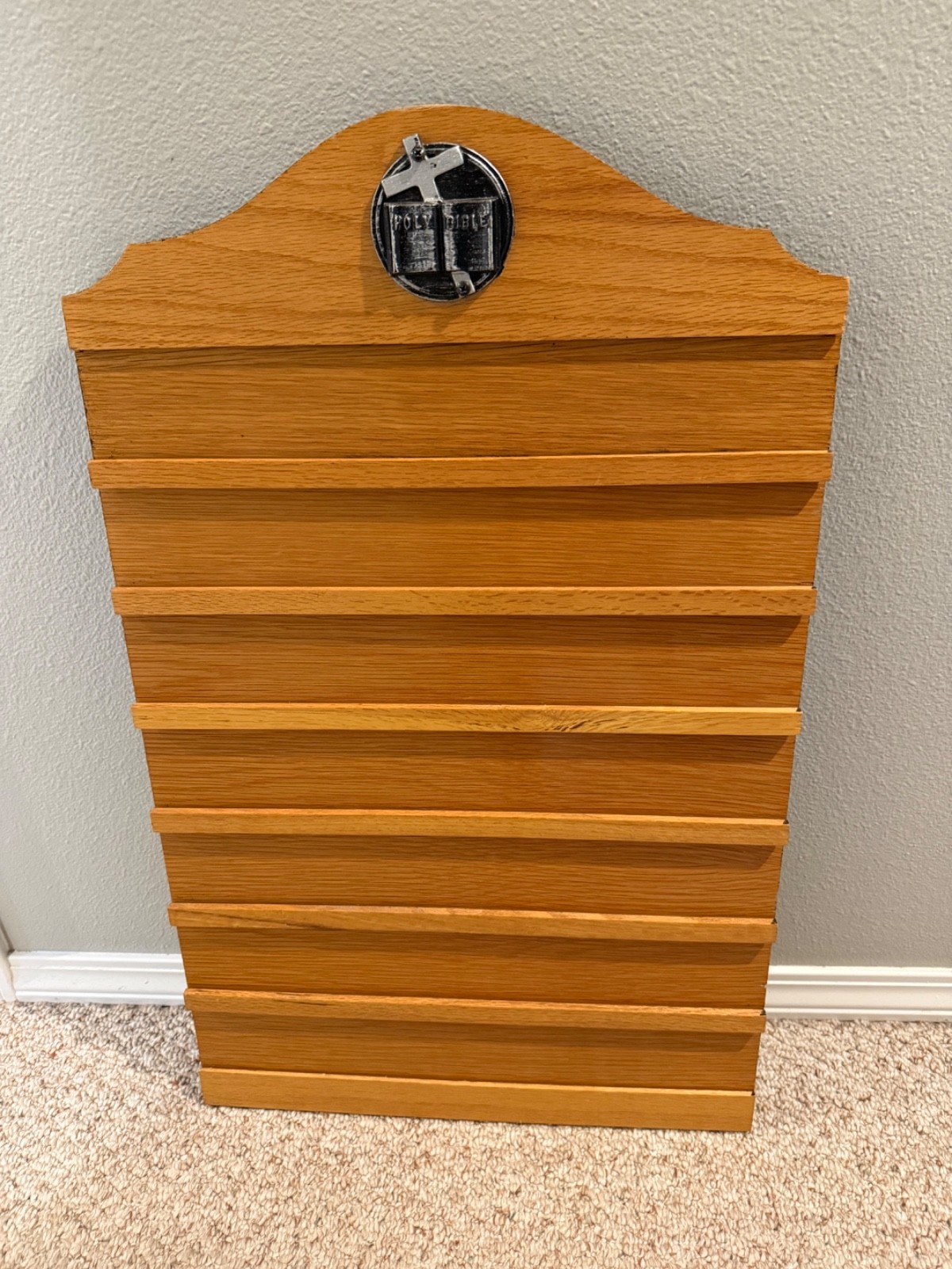 Antique Oak Church Hymn Board