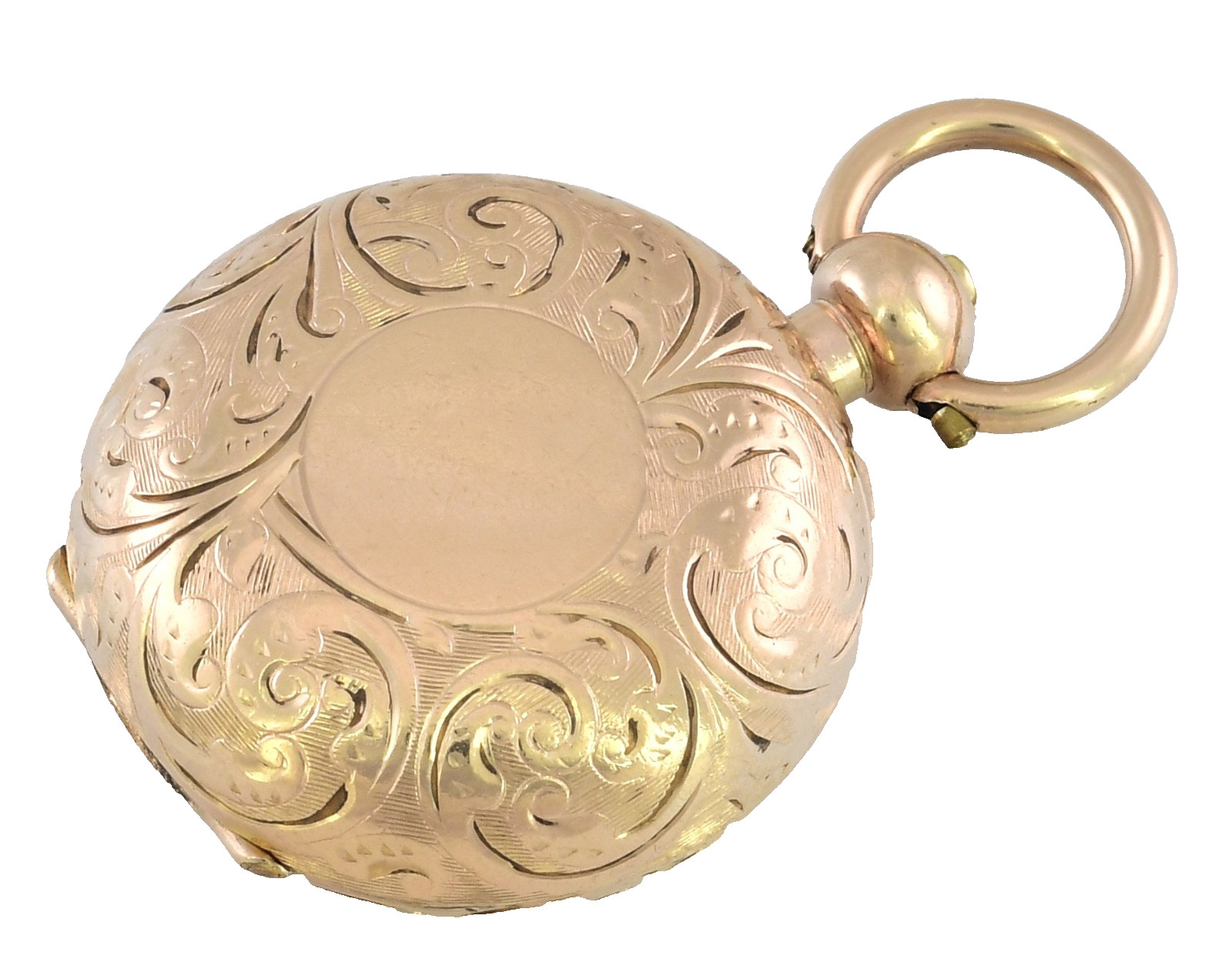Superb Antique Gold Engraved Sovereign Case – Dennison 20 Year Guaranteed – Mint