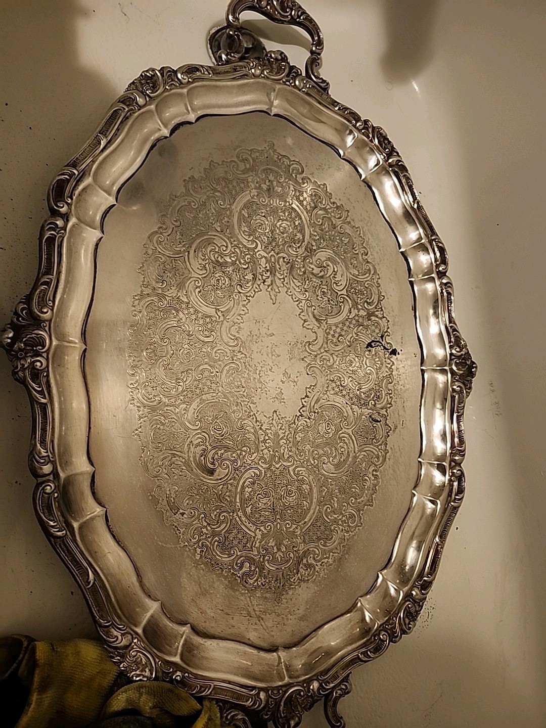 Silver Plate Tea Pot Serving Gorham Rosewood Tray YC1604 Yc1603 Yc1601 Yc1607