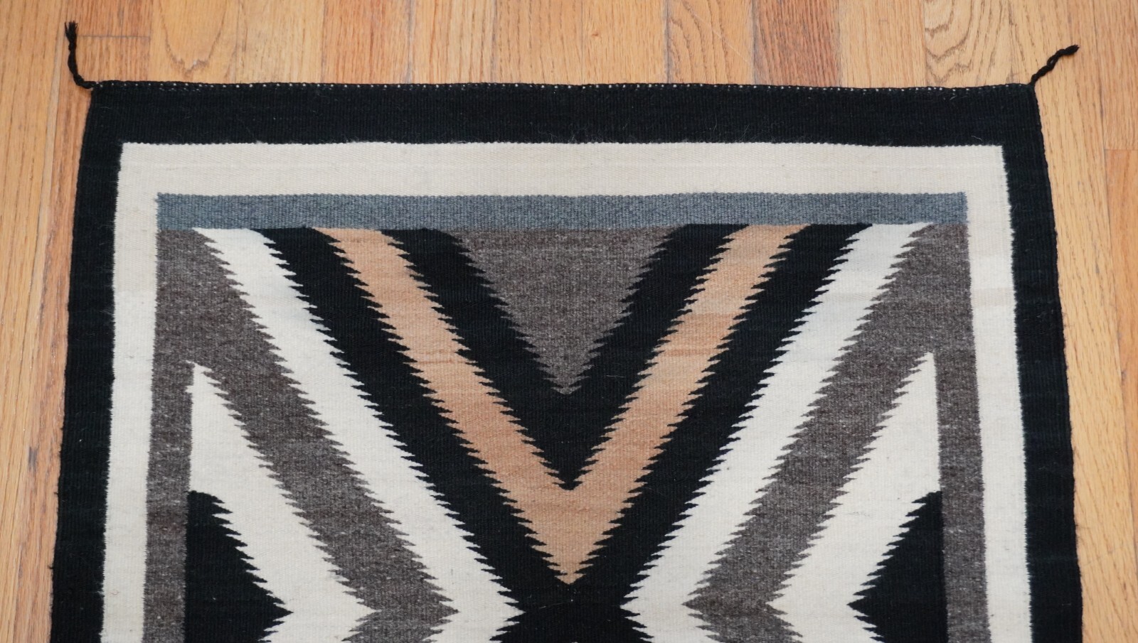 Antique American Navajo X Design Handmade South West Wool Rug 2’1″ x 2’3″
