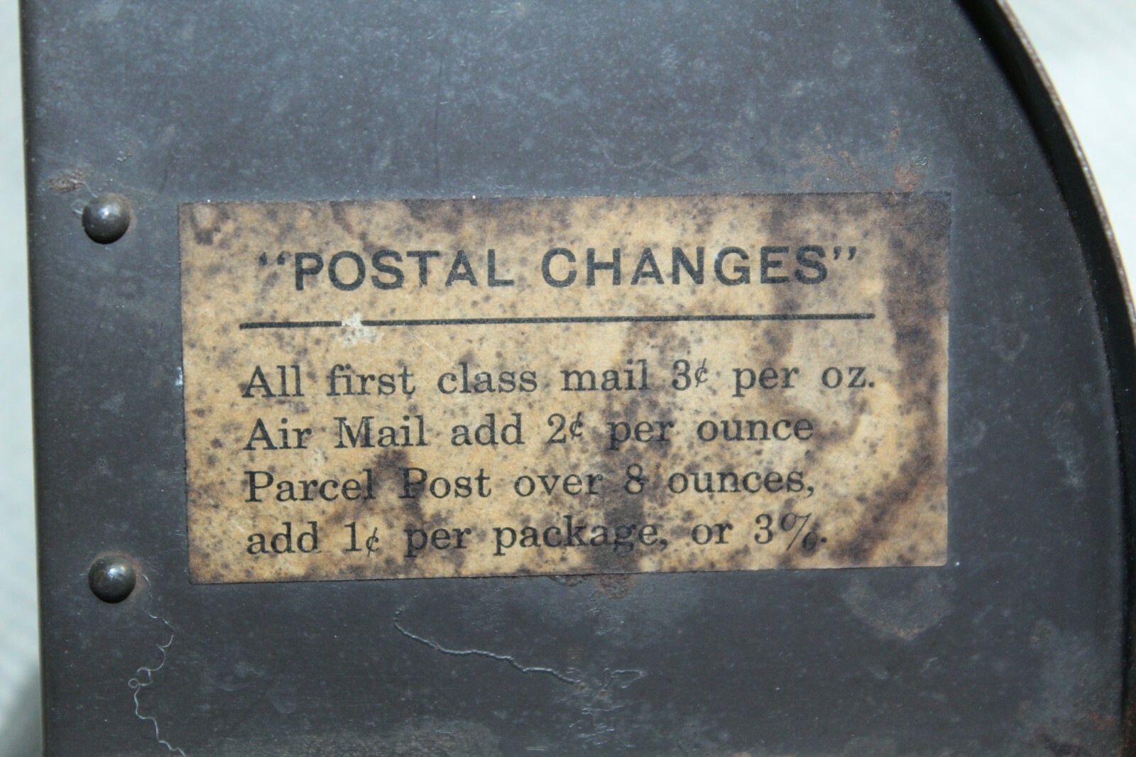 VINTAGE IDL THRIFTY 1 POUND POSTAL SCALE, 3 CENTS OUNCE