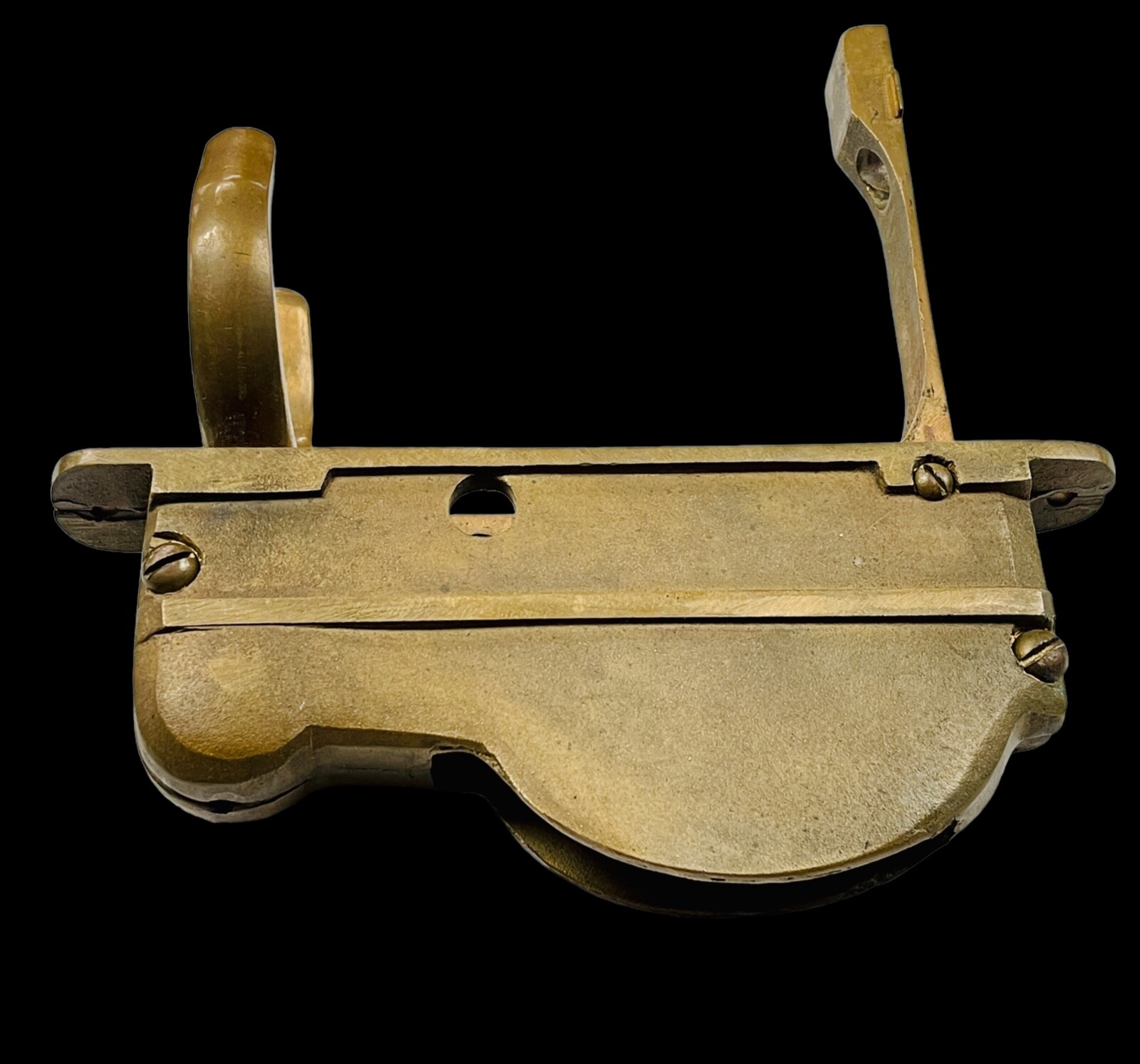 Rare Vintage Solid Brass Hidden Oar Holder By AJ Dennison Riverside Rhode Island