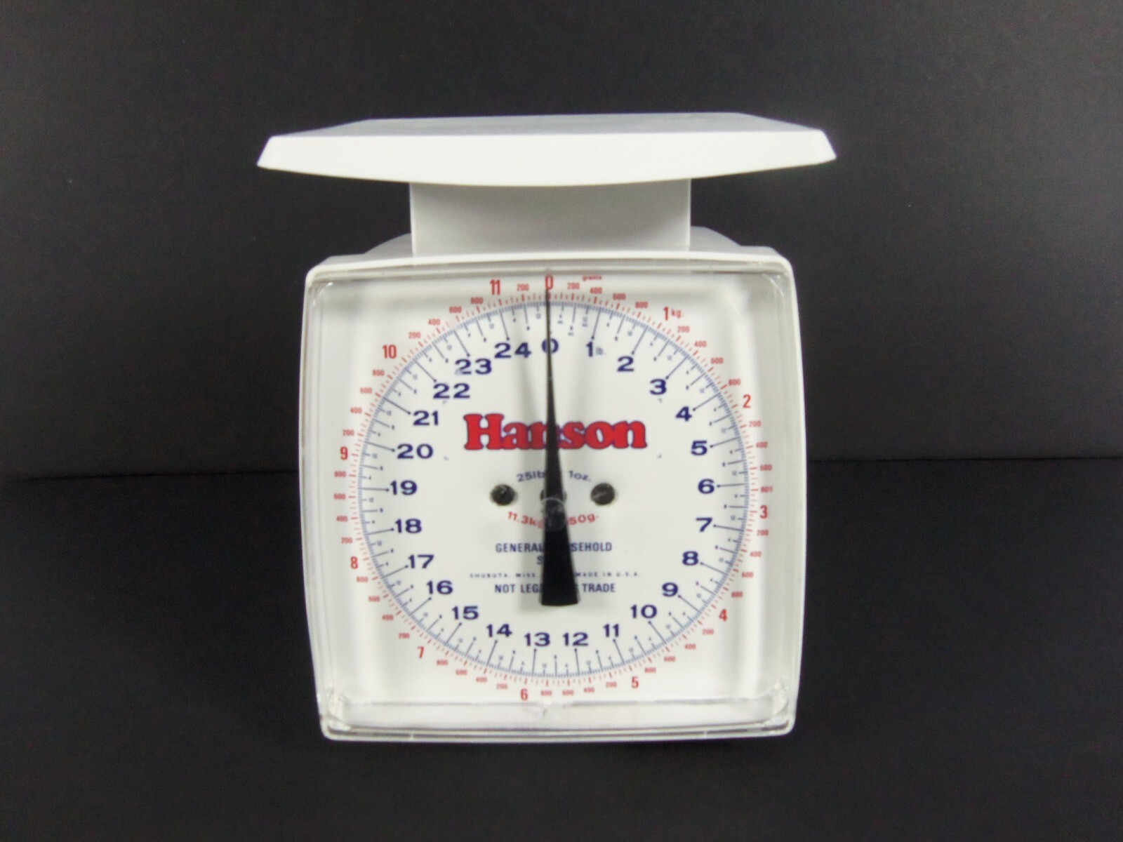 Hanson 34040-41 General Household Scale 25 lb x 1 oz 11.3kg-50g