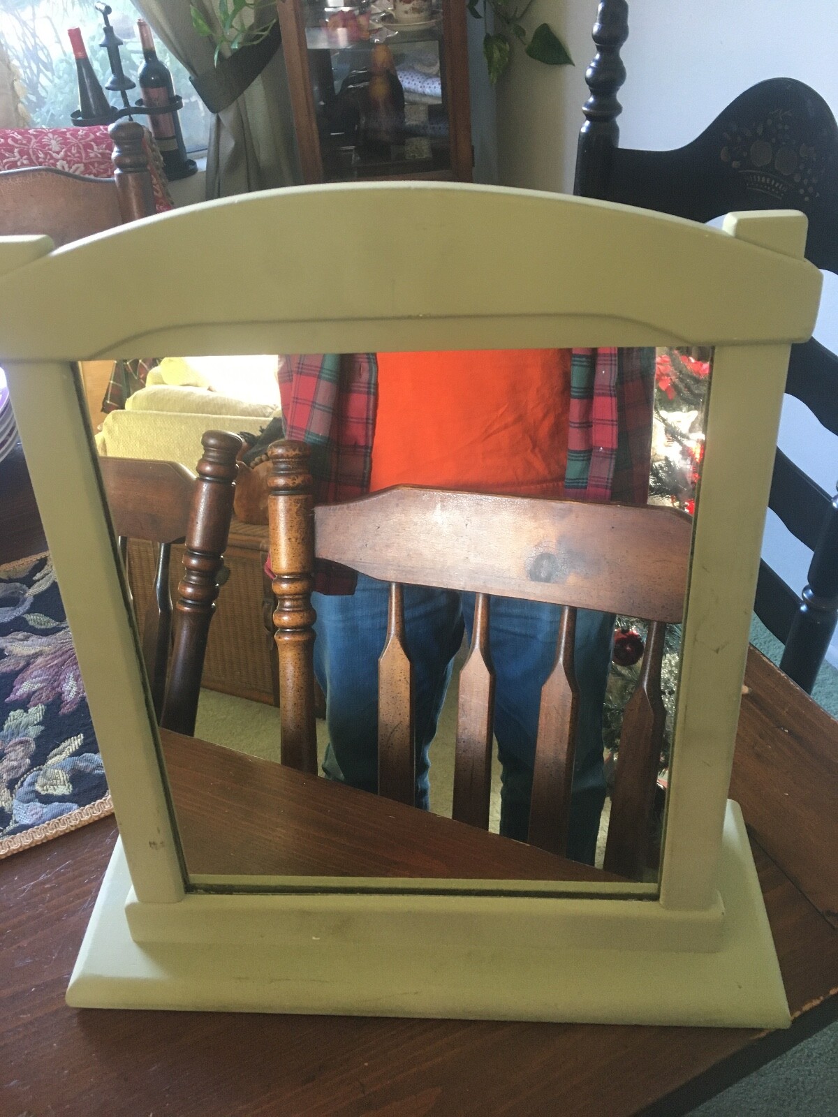 Vintage Davis Cabinet Co Knoxville TN Chest Mirror-18.5 x 17 x 6 “