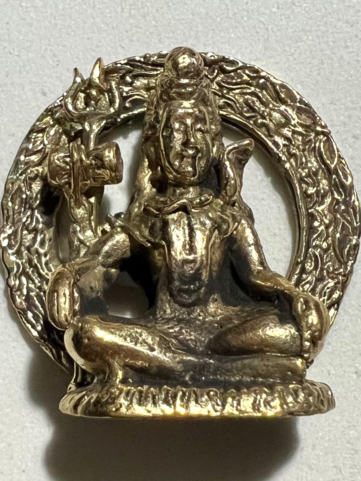 PHRA SHIVA LP RARE OLD THAI BUDDHA AMULET PENDANT MAGIC ANCIENT IDOL#5