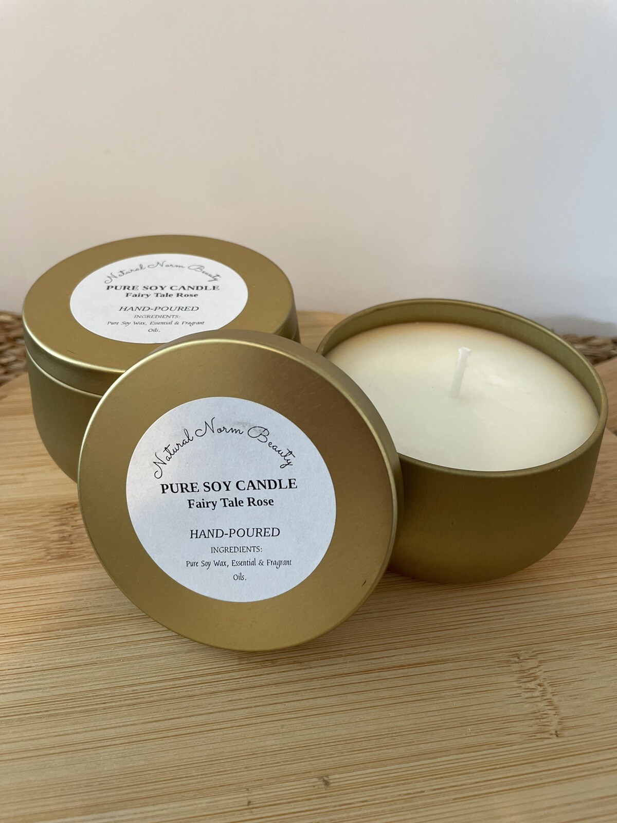 8oz – 100% Pure Soy Scented Candle FAIRY TALE ROSE