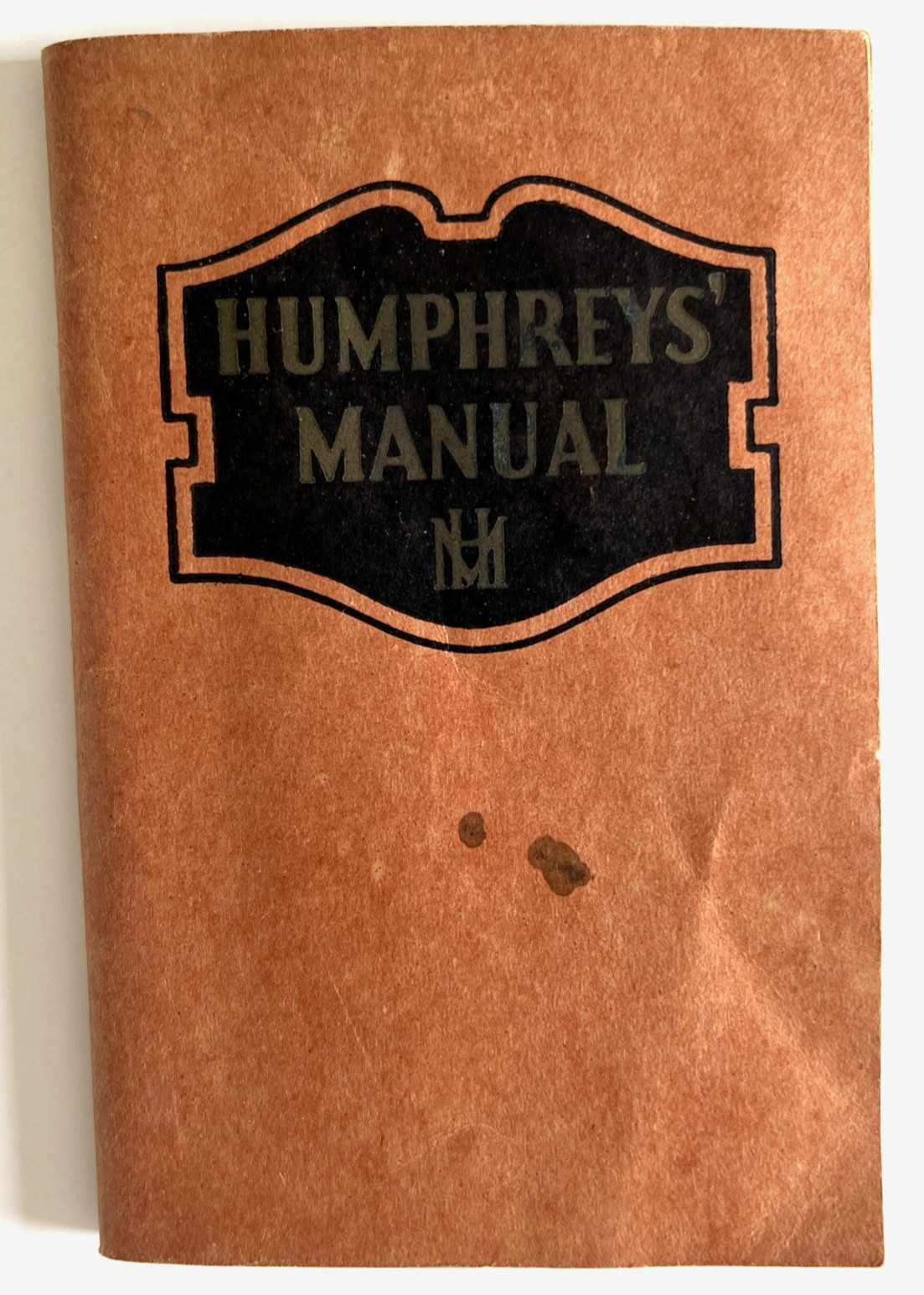 VTG Humphreys’ Manual At Home Medicine Cure Remedies Pocket Book 1937 Manual