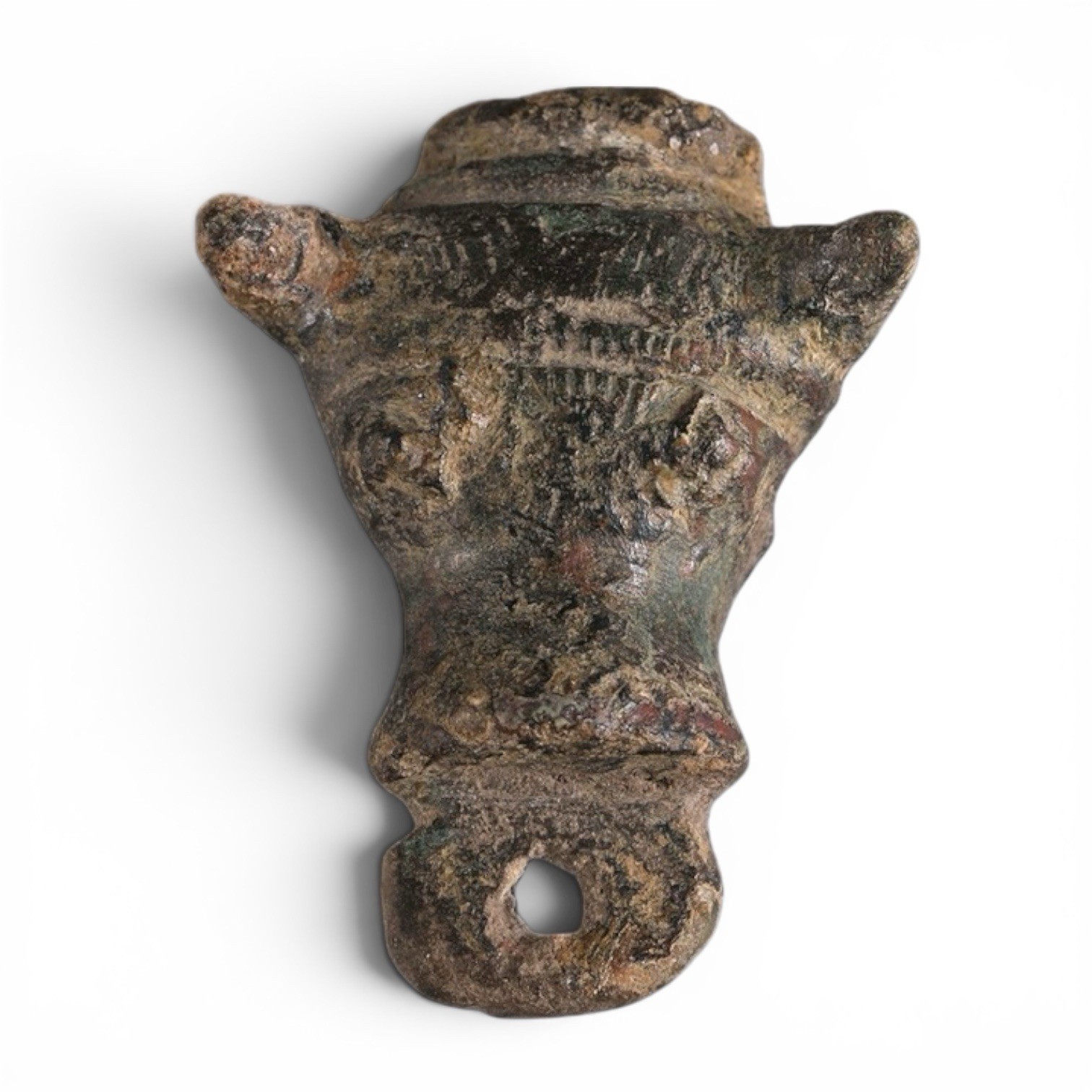 Ancient Roman Bronze Bull Head Appliqué, Circa 2nd Century