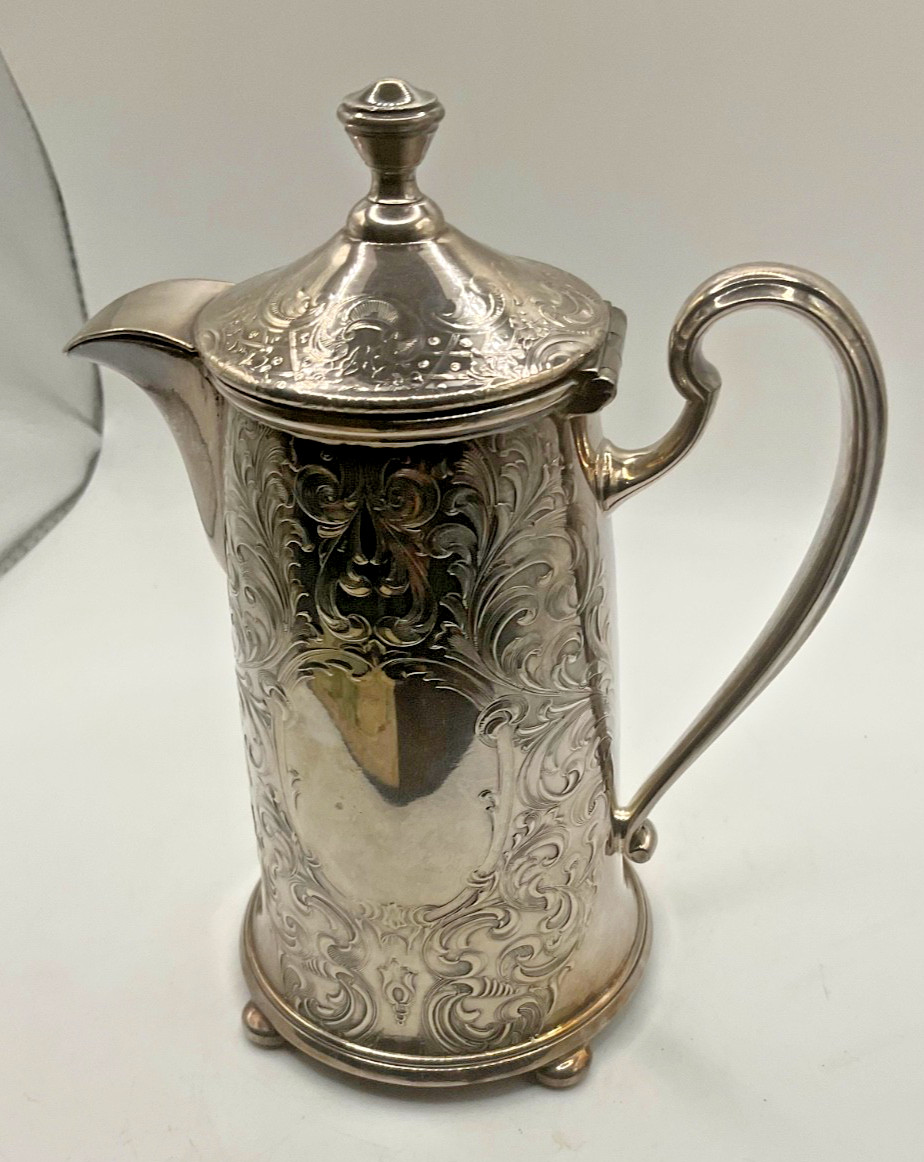 Antique Reed & Barton Victorian Silverplate Individual Coffee Pot #285
