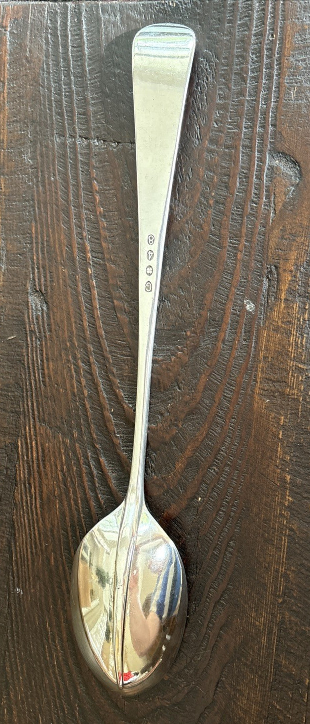LARGE! Gerity Georgian G48 Silver 13″ Stuffing Serving Spoon “Rat Tail Style”