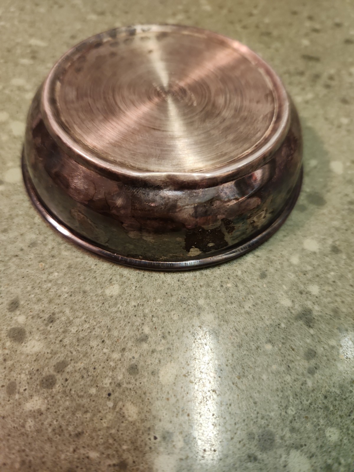 3 1950s 60s VTG W&S Blackinton Silverplate Drink Coaster/Ashtray Blue Enamel