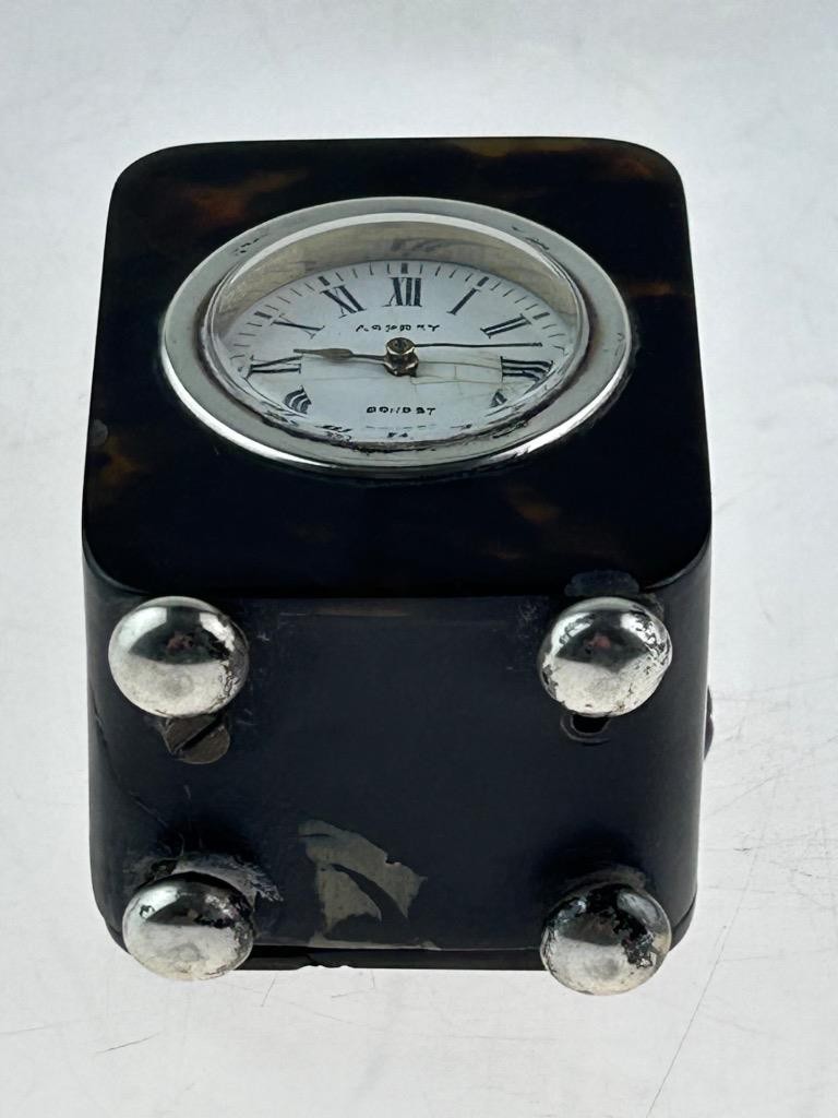 Antique Solid Silver Mounted Carriage Clock Retailed By Asprey Circa 1902 London