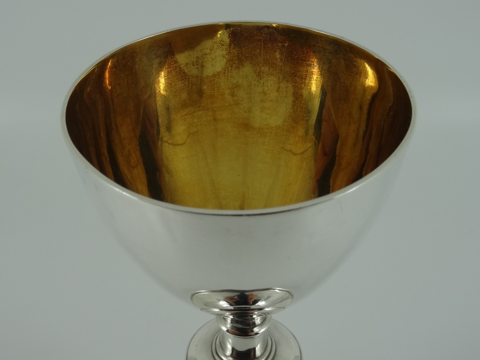 SOLID STERLING SILVER VICTORIAN LARGE COMMUNION CHALICE CUP LONDON 1892 237G