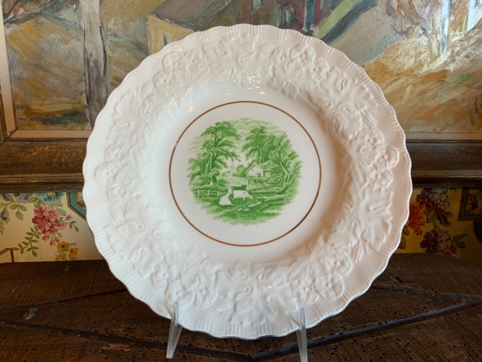 English Alfred Meakin Staffordshire Transferware Charger Decorative Plate