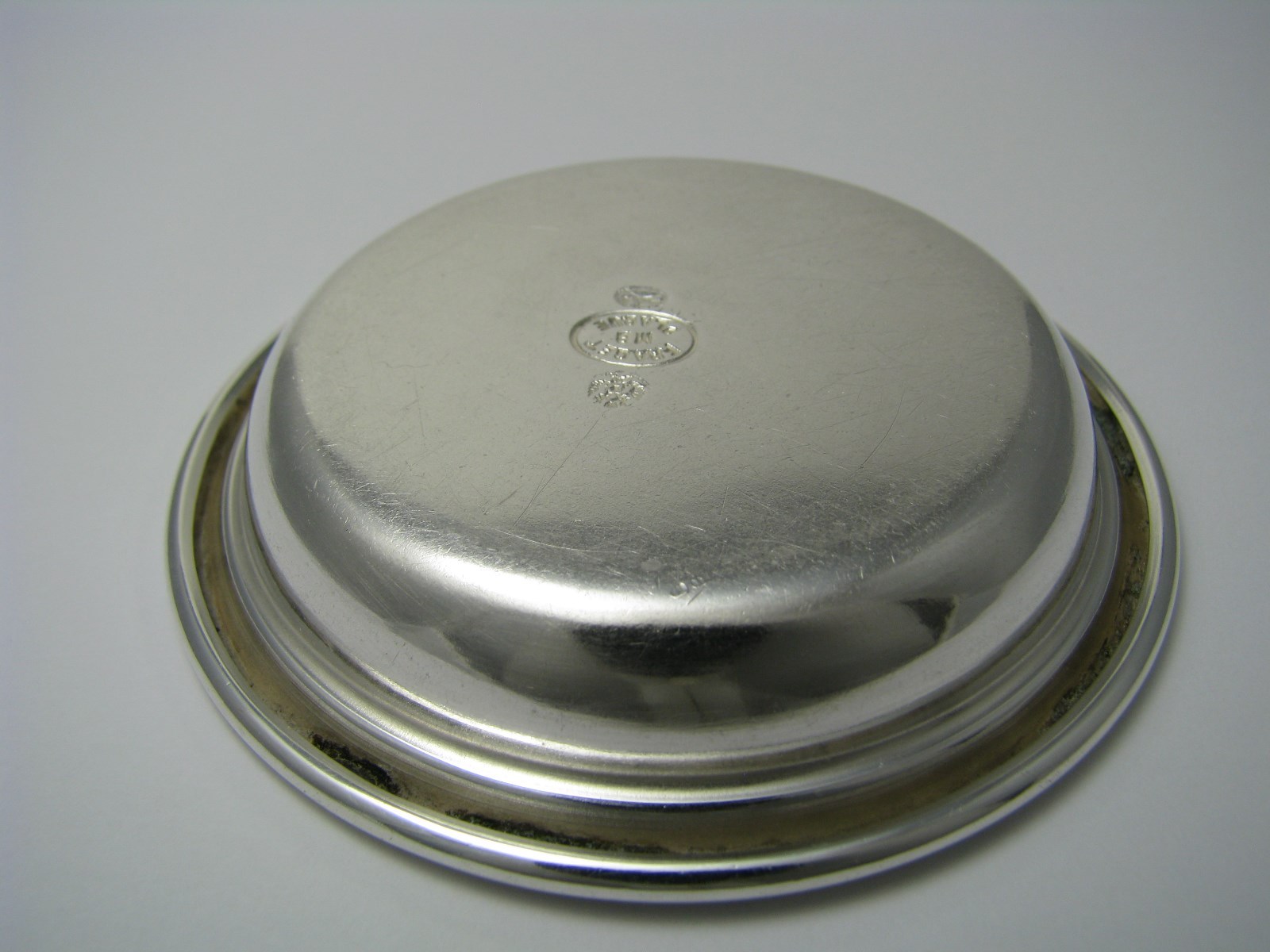 FRAGET SILVER PLATED KIDDUSH CUP UNDERPLATE Russian Empire/Poland ca1896 Mono TM