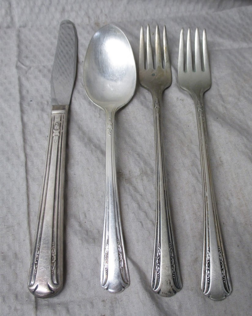 Vintage Lot of 4 Sincerity 925 Silverplate Flatware | Spoon Fork Knife