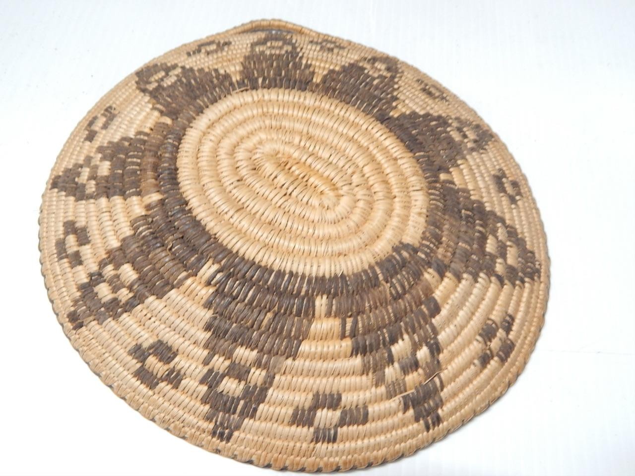 ANTIQUE VINTAGE PIMA INDIAN BASKET – ARIZONA – CLEAN + PRISTINE – BUY IT NOW !