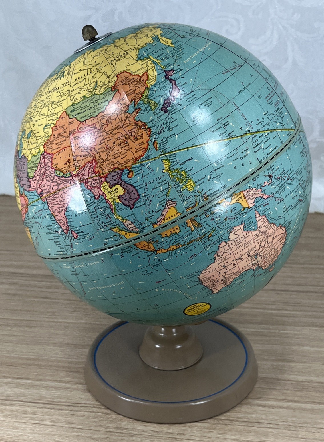 Vintage Crams Universal Terrestrial No 90 9” Globe Post WWII 1950’s