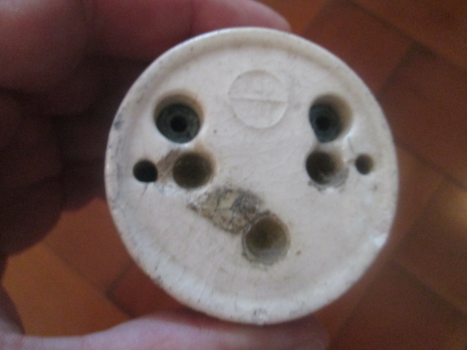 OLD VINTAGE BRASS DOLLY LIGHT SWITCH