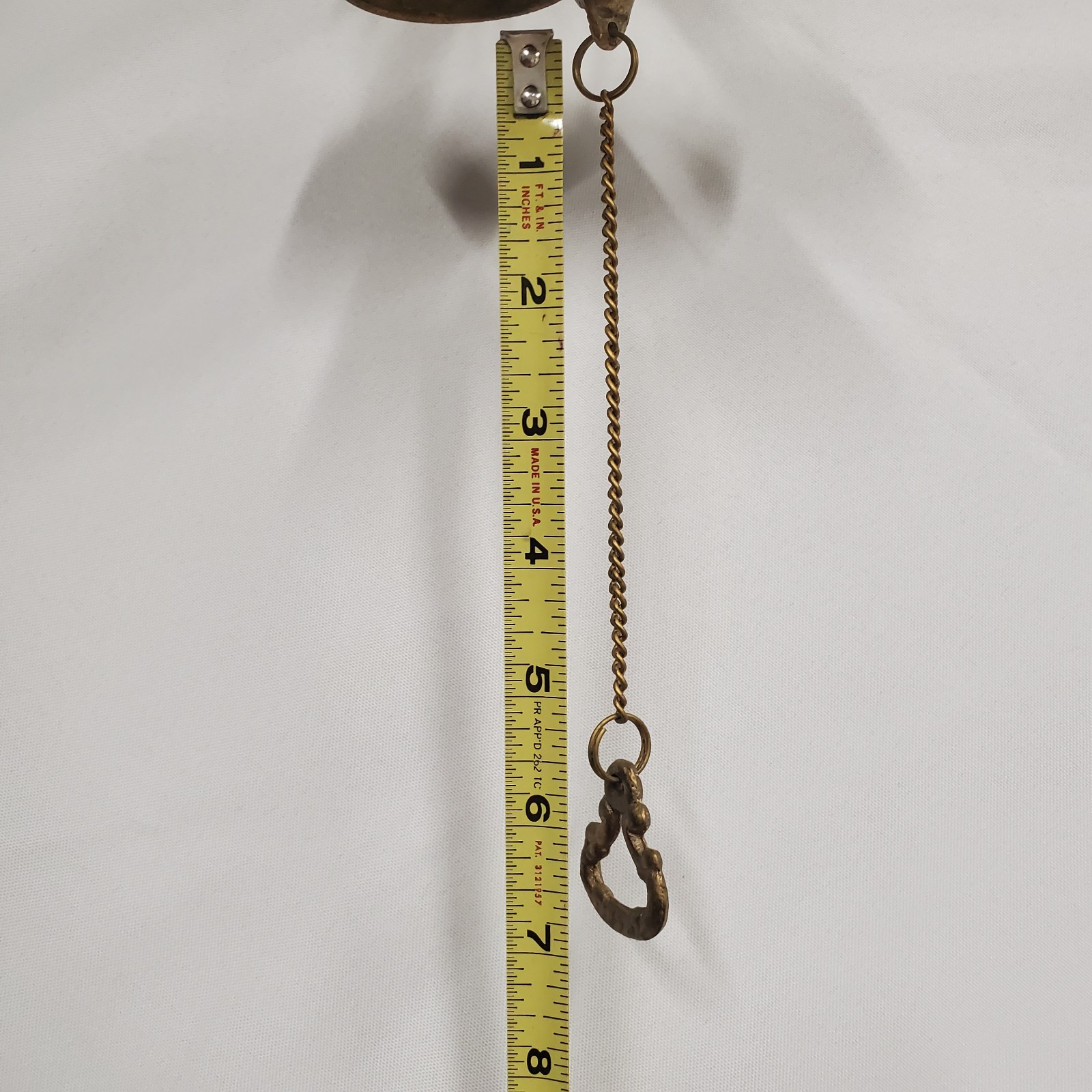 Vintage Solid Brass Shopkeeper Entry Door Triple Bell . Wall Mount Hanging.