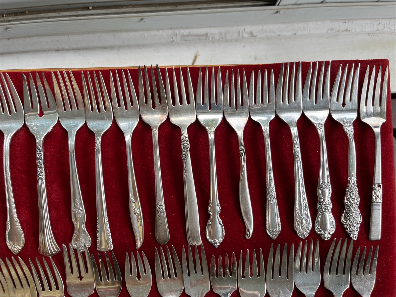 Vtg. Silverplate Flatware Salad Fork Lot of 100 Craft Repurpose