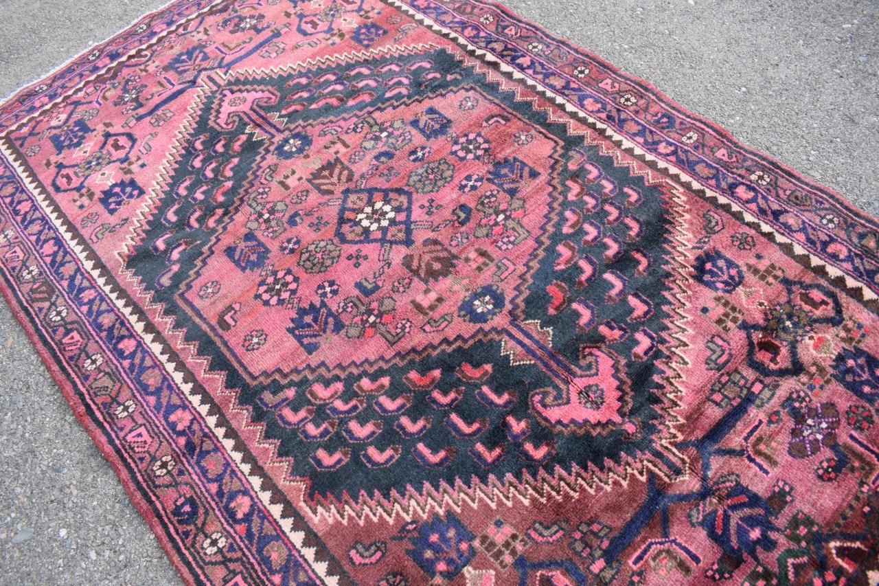 Rug Geometric Vintage S Antique Handmade Oriental Carpet Wool Area Rug 4’5 x 7’6