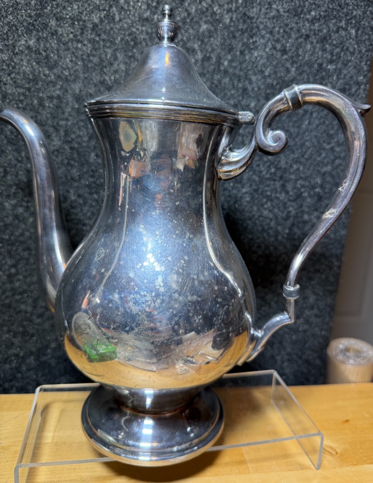 Vintage Sheffield Silver Plate Coffee Pot Teapot EPNS England Art Deco – 10.5″