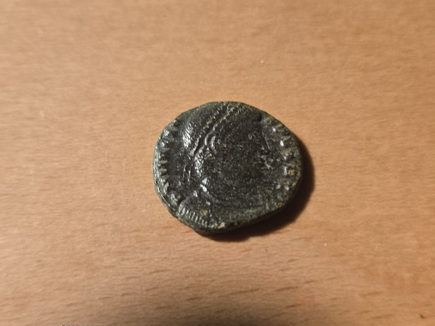 Roman Bronze Coin Of Valens In As Found Uncleaned Condition UK LA171n