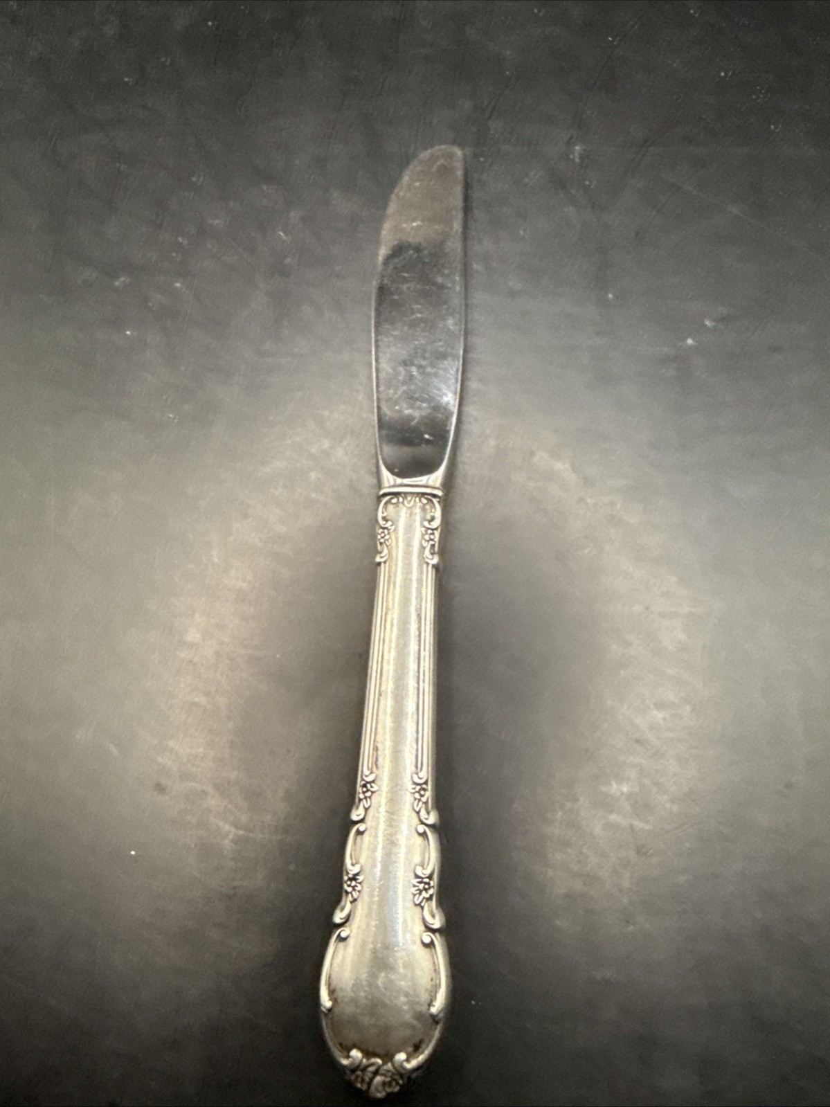 Lunt Modern Victorian Sterling Silver Butter Spreader Stainless Blade Marked