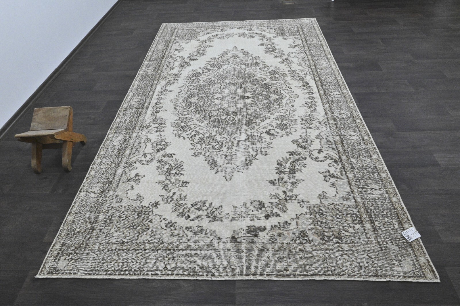 Oushak Turkish Vintage Rug 6×10 Kilim Rug Anatolian Handmade Boho Decor BEIGE