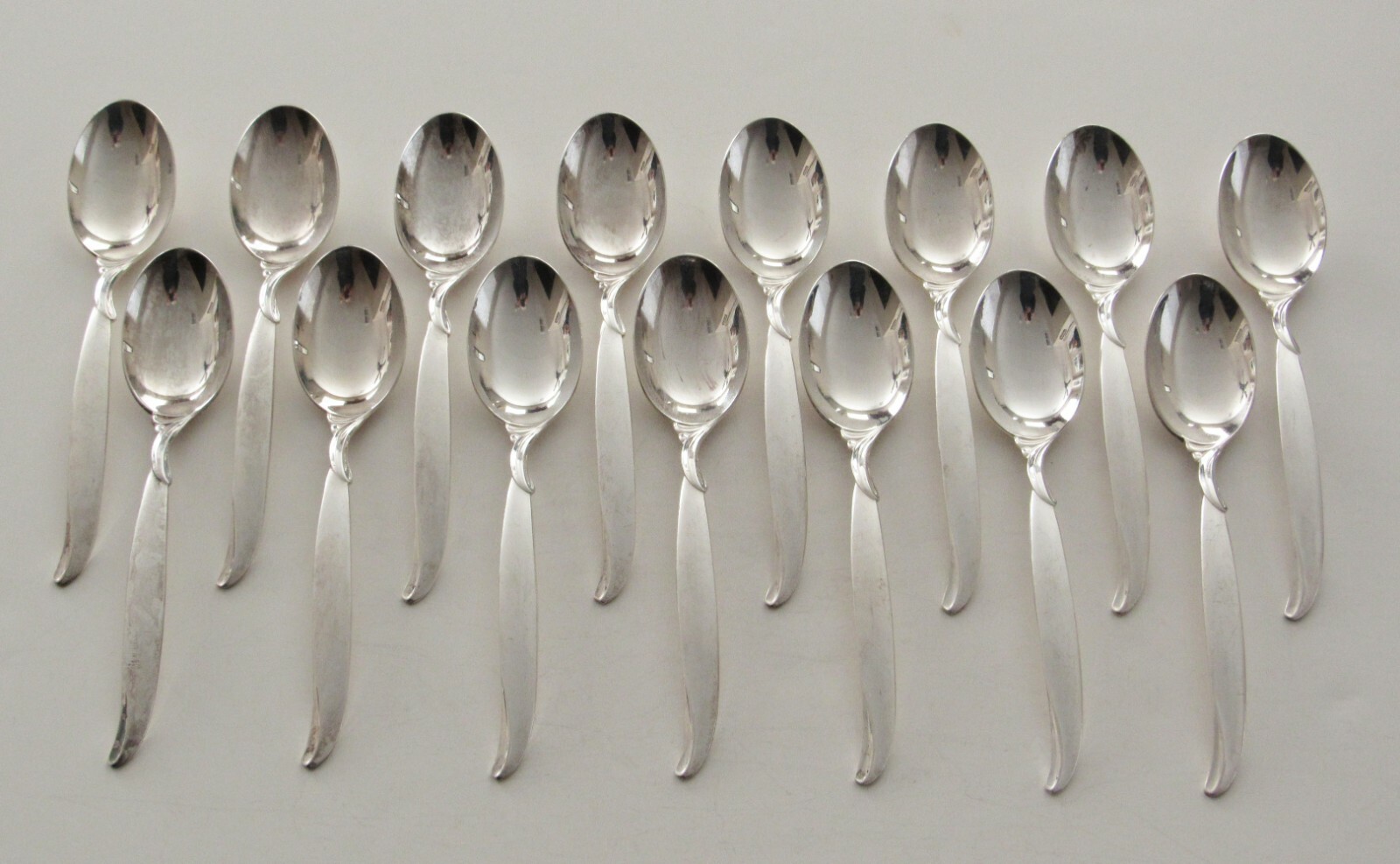 1847 Rogers / International FLAIR Silverplate Flatware 15 TEASPOONS 1956