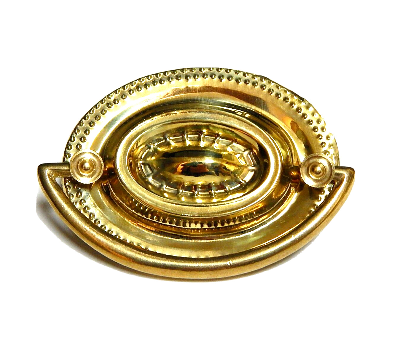 Duncan Phyfe Furniture Drawer Pulls Brass Sunburst Hepplewhite Style