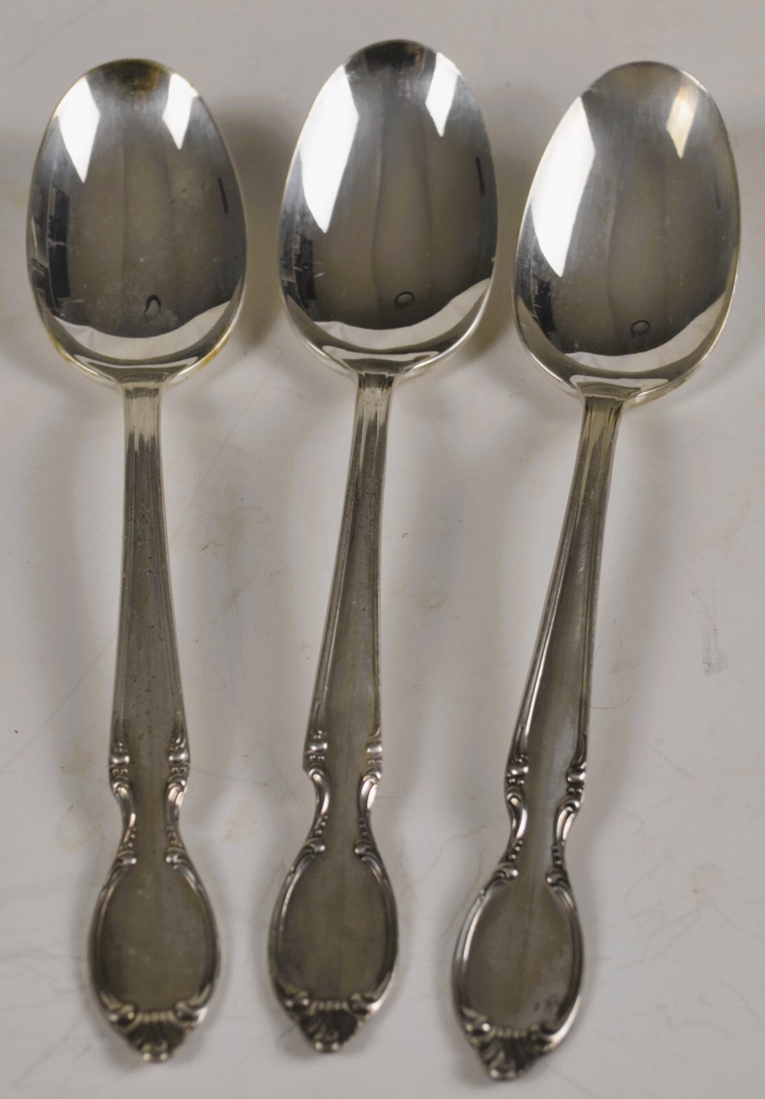 International Silver Wm Rogers Teaspoon Precious Mirror Set Of 3 Silverware