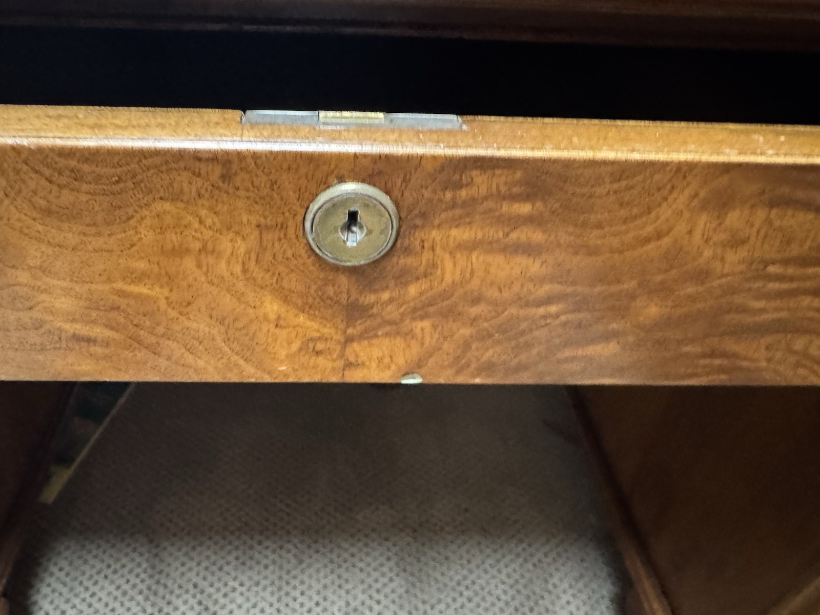 Antique ALL WALNUT 1915’s Era National Brand Banker’s Executive Business Desk