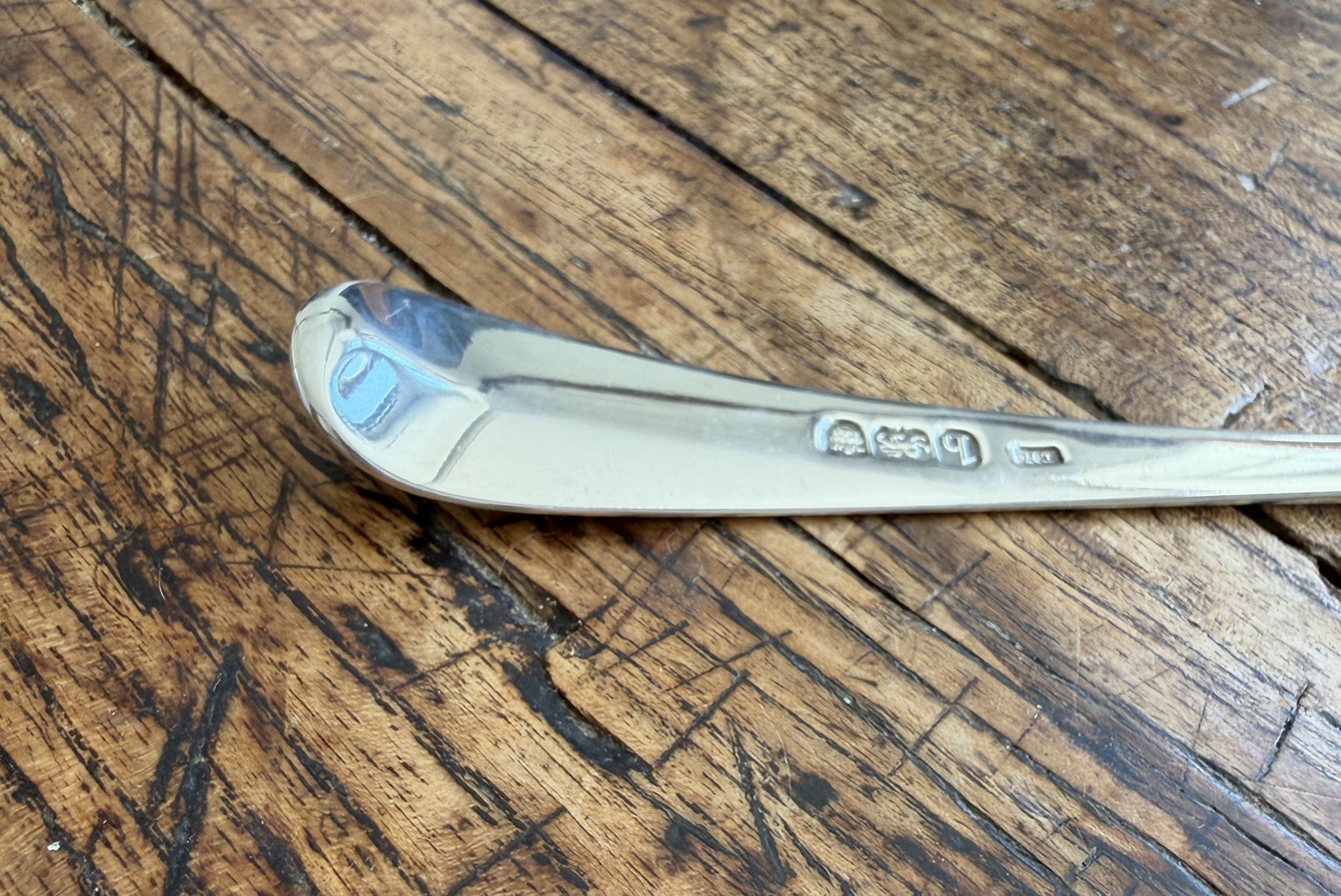 GEORGE III SOLID SILVER BASTING SPOON 91.5g 29.5cm THOMAS NORTHCOTE LONDON 1783