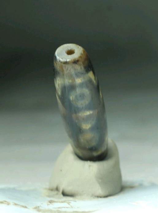 Pre-1800s Indo/Tibetan Old Agate 10 Eye Dzi Bead 14*44mm