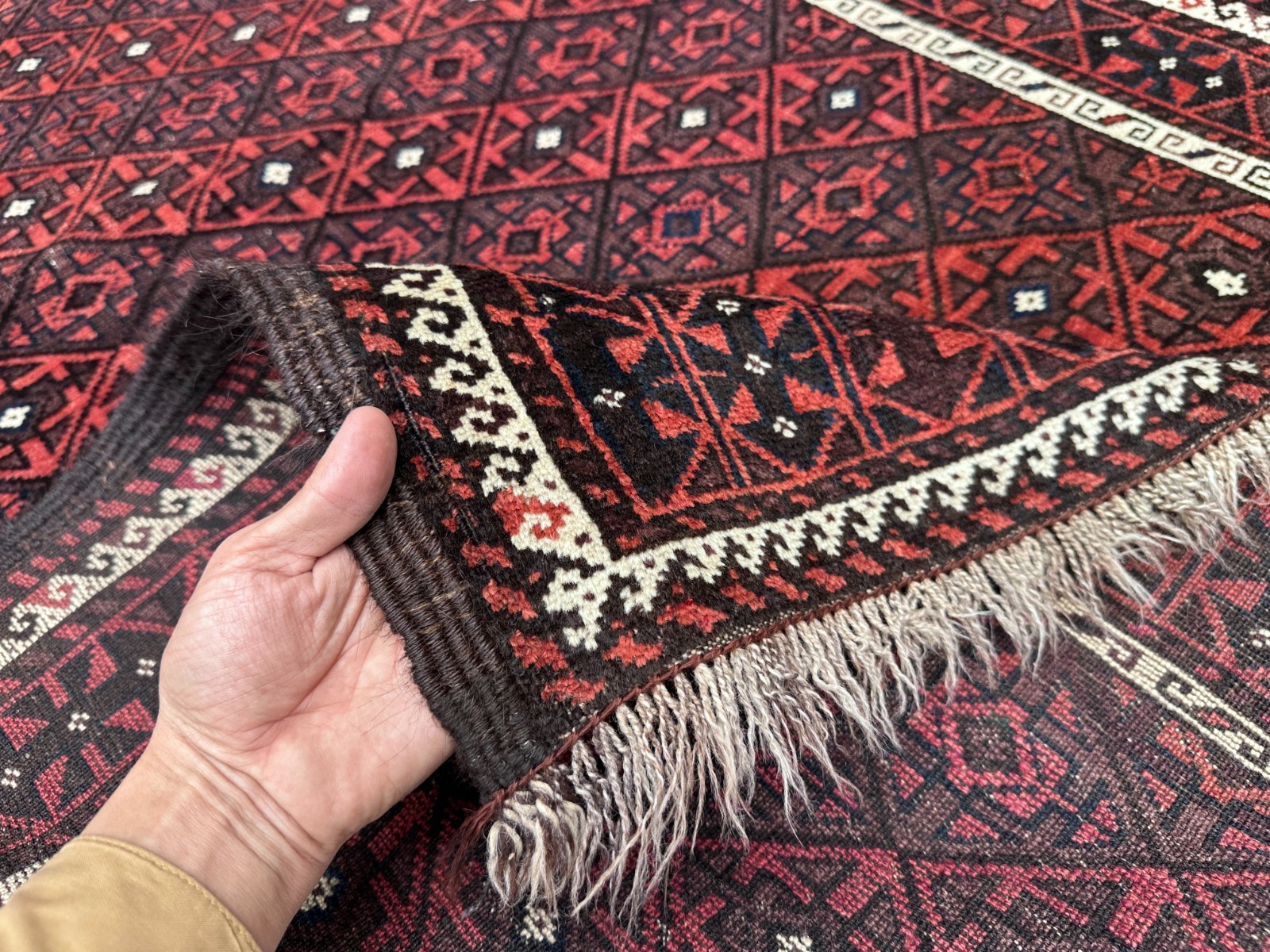 COLLECTORS’ ITEM Antique Above 100 Years Old Janbagi Sistan Tribal Nomad Carpet