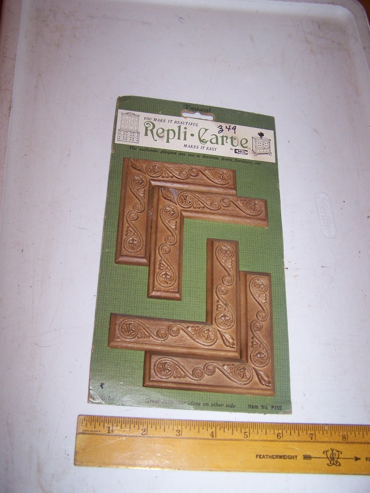 1970 Original Furniture Decorative TRIM Molding Parts Pieces – Corner – #11