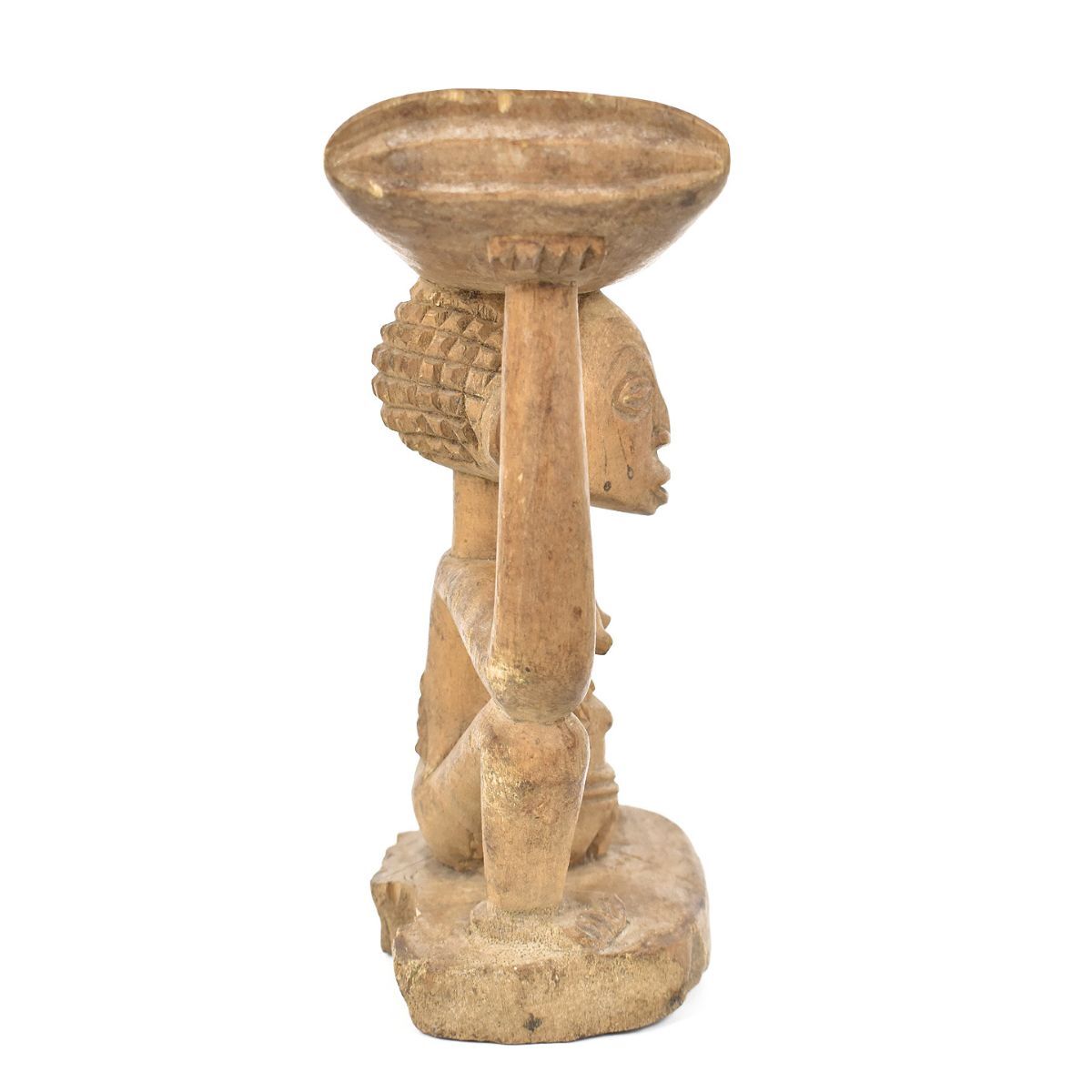 Luba Figural Headrest Wood Congo