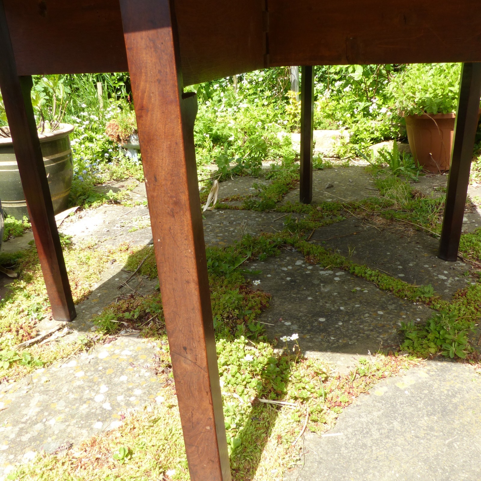 Antique Solid Elm Gate-Leg Table ~ Late 18th / Early 19th Century