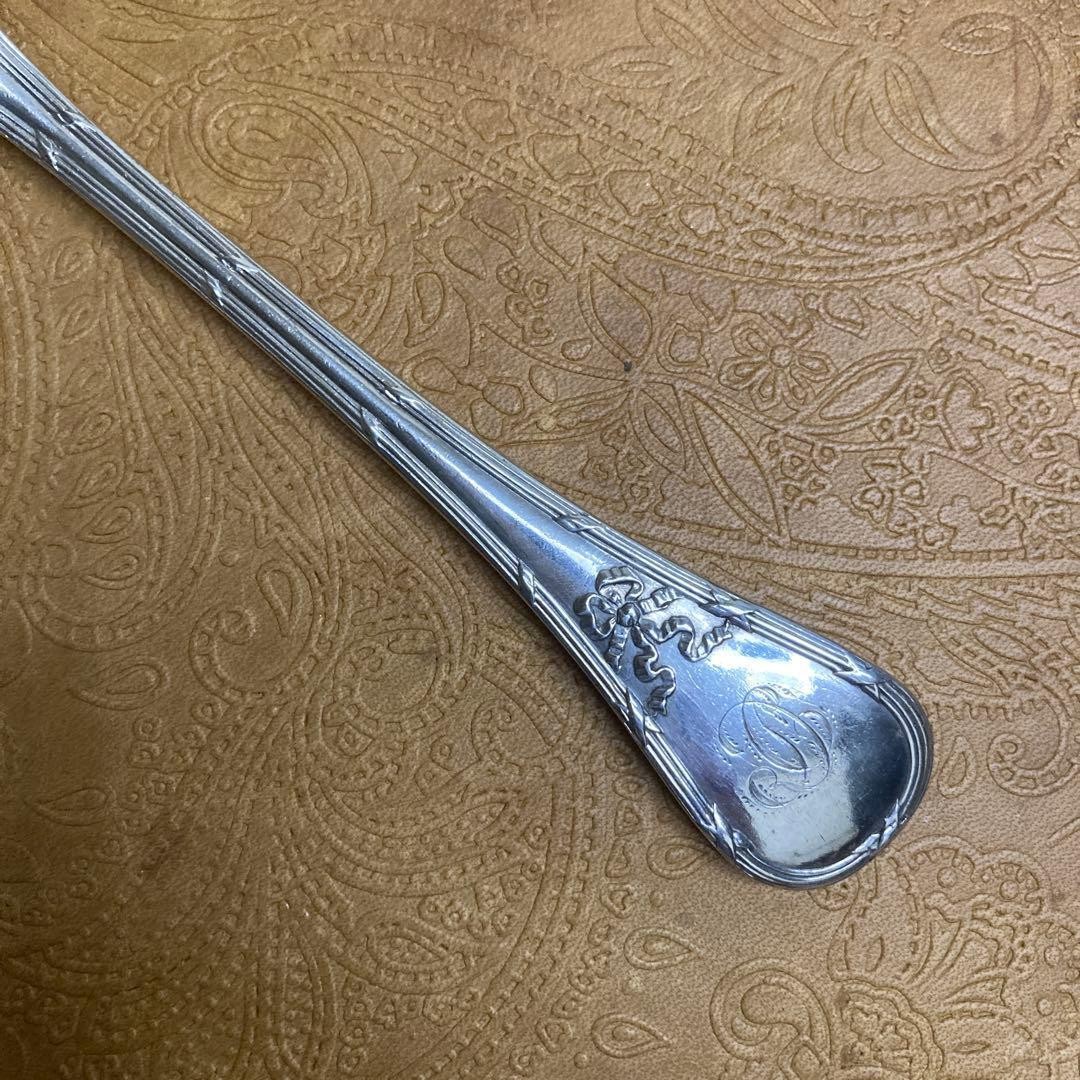 Hermes Solid Silver Spoon & Fork Set 100g Heavyweight Sterling Silver Rare used