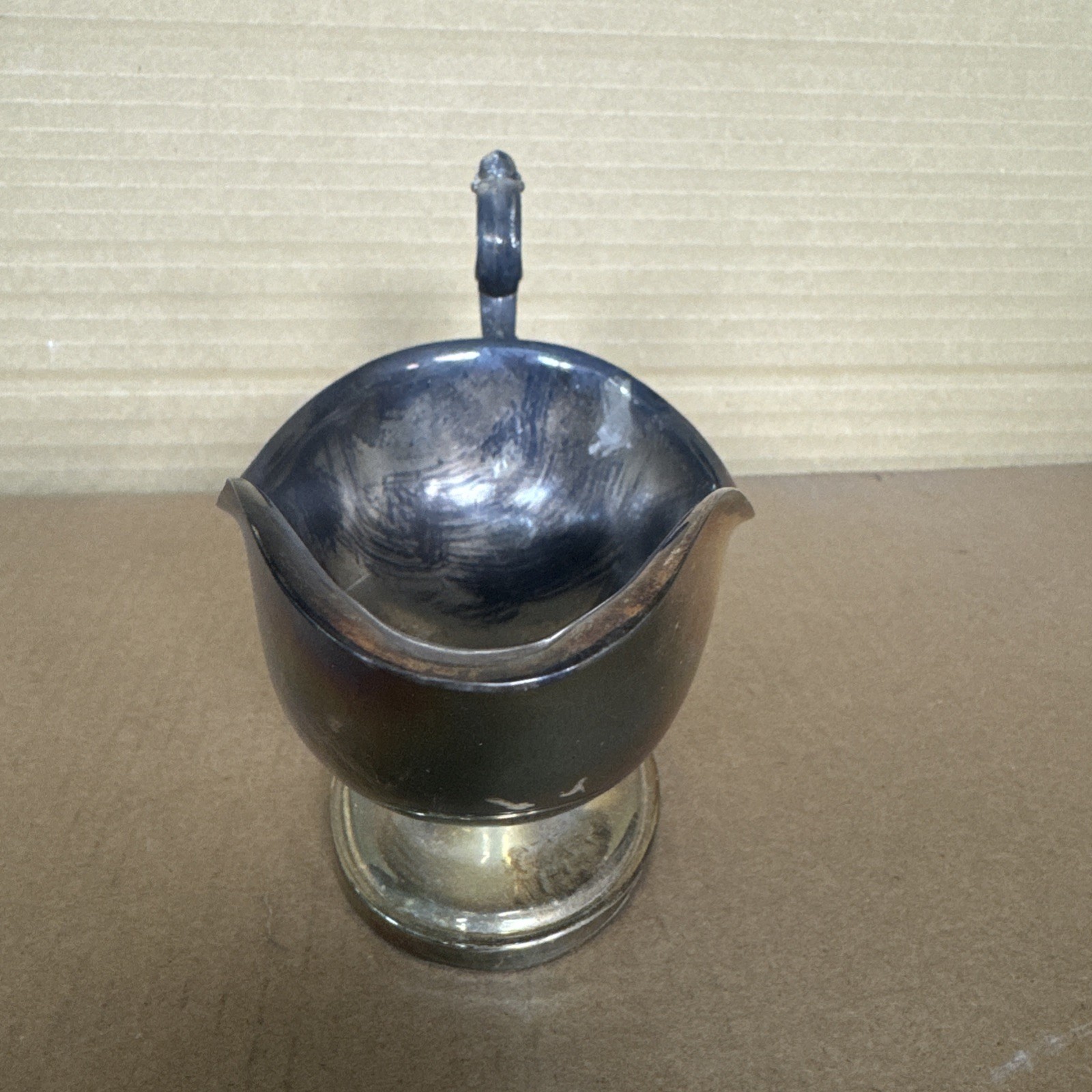 Vintage silver plated sauceboat
