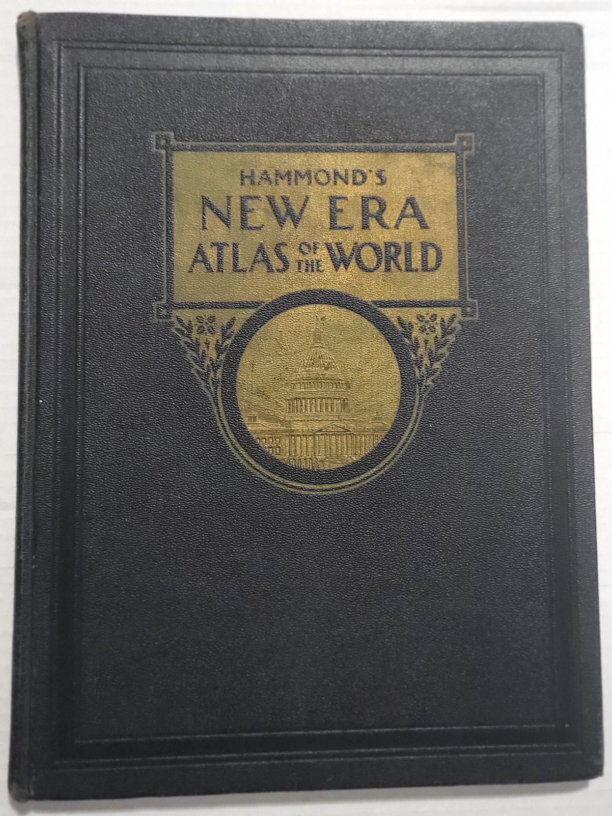 Hammond’s New Era Atlas of the World 1945 color maps + post WWII war coupon