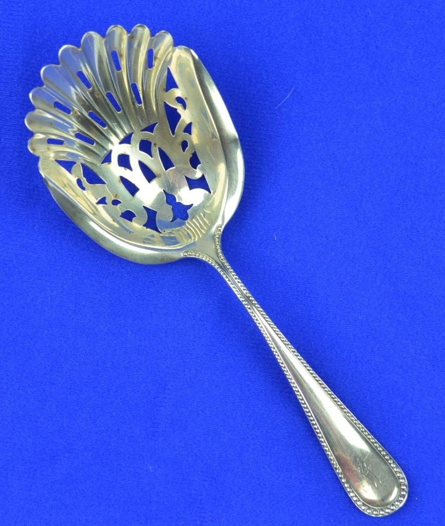 WATSON MECHANICS STERLING SILVER PLYMOUTH PATTERN BON BON SCOOP – 1905 – 1920