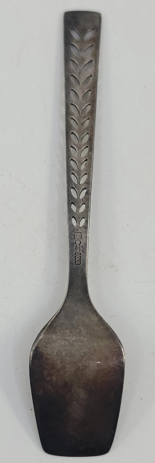 Antique 830 Silver Serving Miniature Desert Spatula Hallmarked Nils Hansen