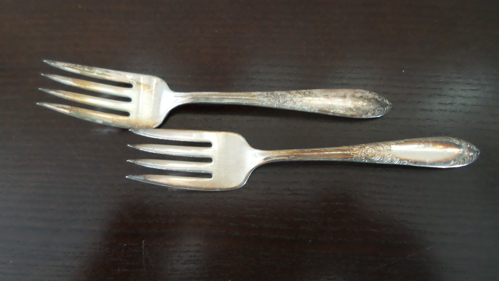 National Silver Co. King Edward Silverplate 1936/1951 Salad Forks x 2