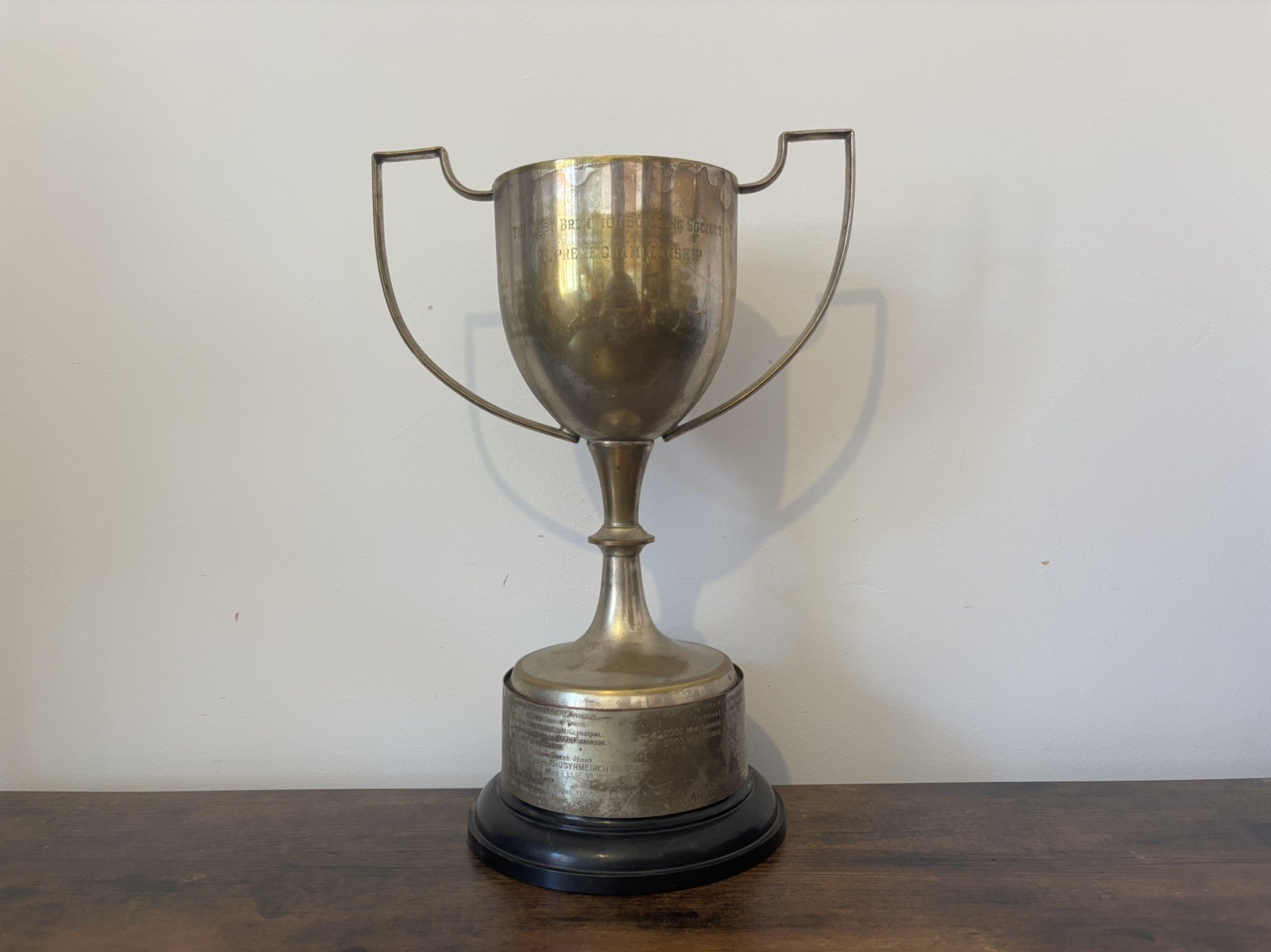 Very Large 13.75 inches vintage silver plate trophy, loving cup, trophies trophy