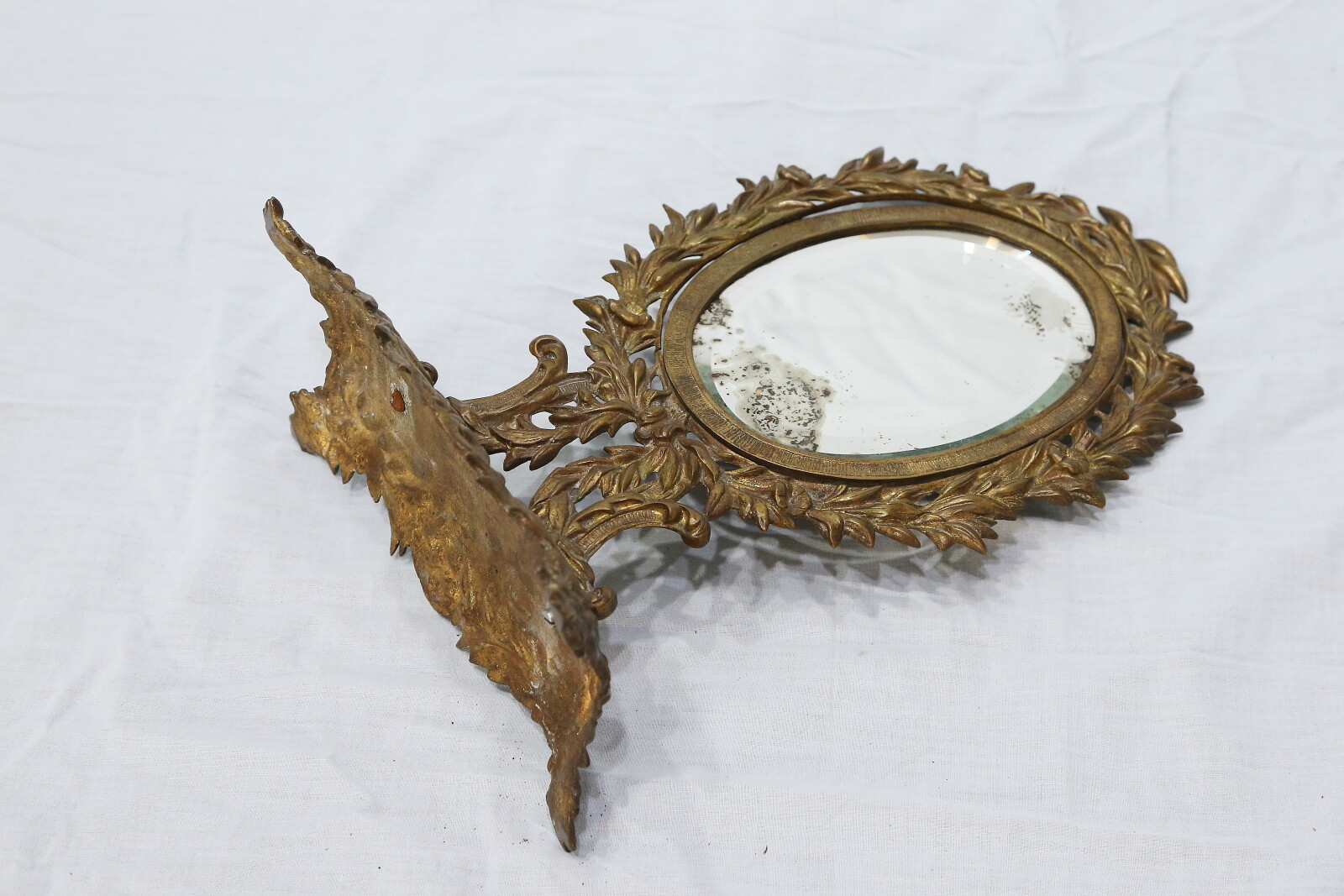 Mirror Dressing Table Bronze Brass Golden Liberty Mercury Ground