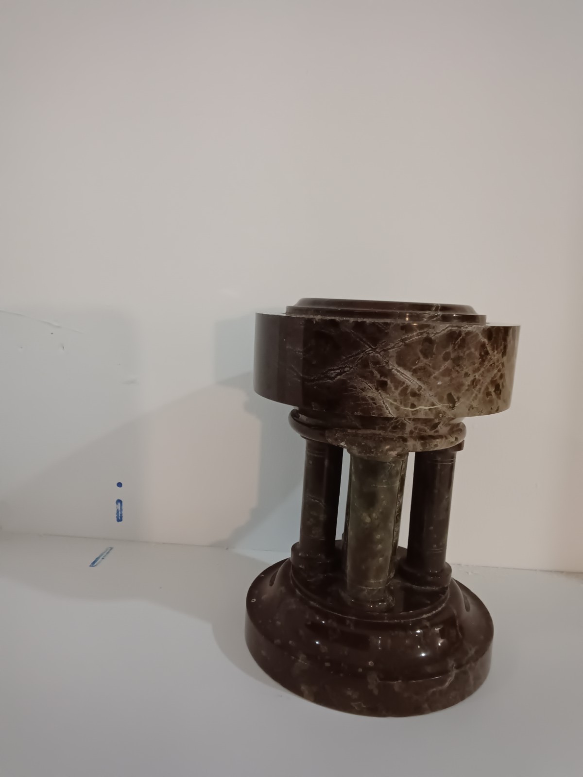 Beautiful example Serpentine Marble Minature Font Antique Victorian Cornwall